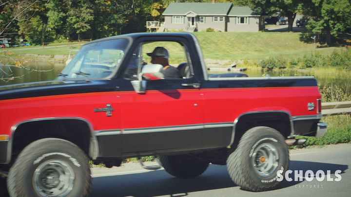 Red topless K5 Blazer